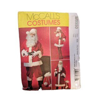 McCALL'S #M5550 MEN'S, Woman SANTAS HELPER COSTUME PATTERN XN/X XL-XXXL  FF
